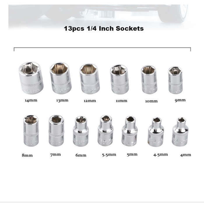 BURRAAQ TRANDING/ 46 PIECE SOCKET WRENCH SET
