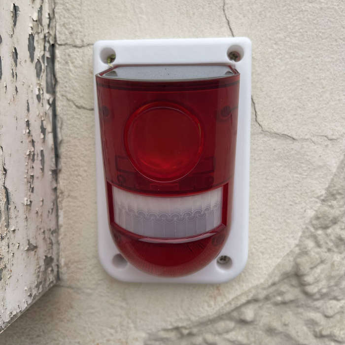 Solar Alarm Lamp Theft and Tamper Resistant Housing