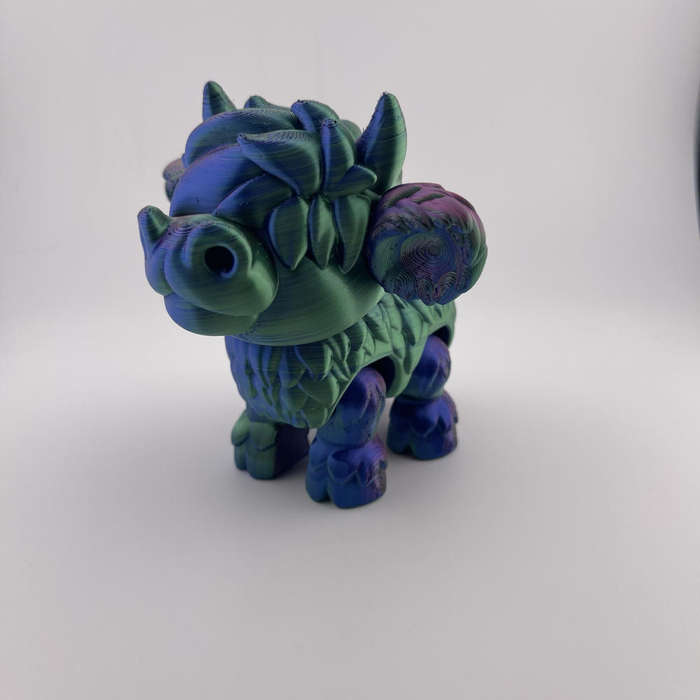 Articulated Cow Toy Tri Colour