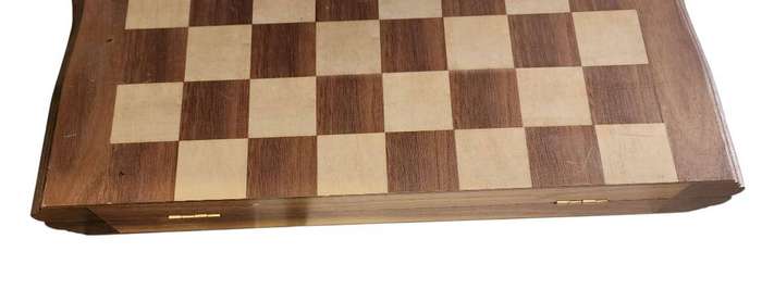 3-in-1 FOLDING TRAVEL SET | Acacia & Boxwood | Chess, Checkers & Backgammon | 30cm | 12"