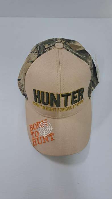 Hunters Cap - Born to Hunt - Beigde and Camo