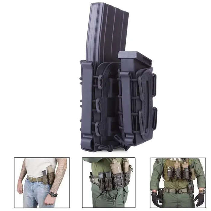 Adjustable Hunting Pouches Tactical Molle Single Rifle Mag Pouch suit for 5.56mm/7.62mm