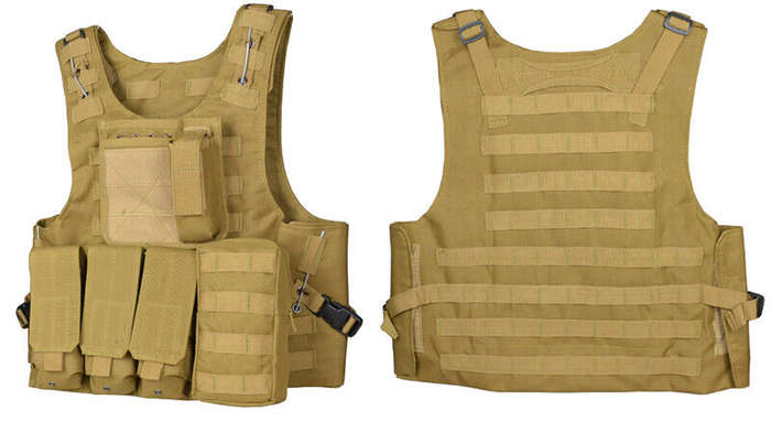 Tactical Vest Adjustable Military Molle Assault Combat Gear Swat Plate Carrier