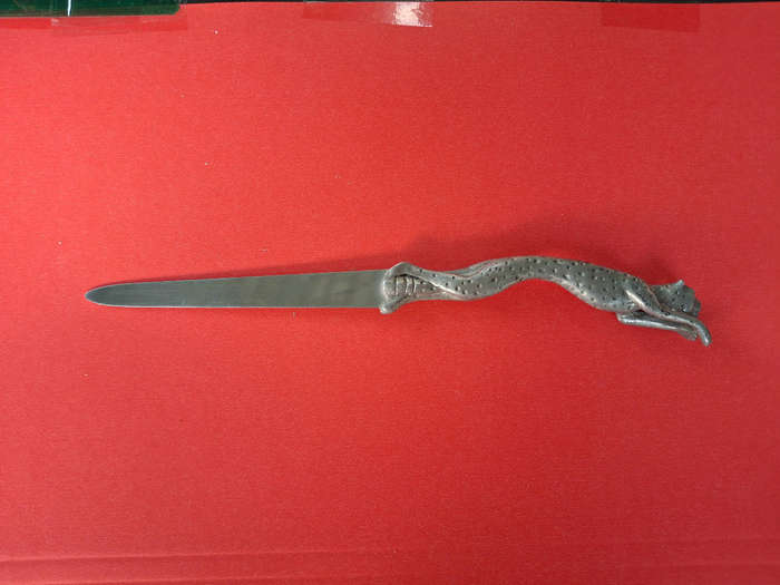 Cheetah letter opener by Diana Carmichael