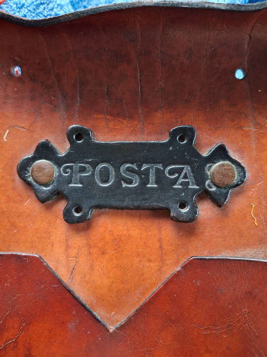 Antique Italian postage wall organizer- RARE
