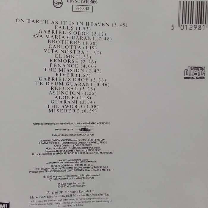 Ennio Morricone (CD) The Mission