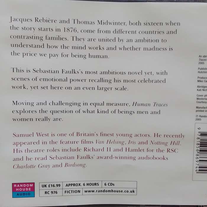 Human Traces (6-CD Audio Book) Sebastian Faulks