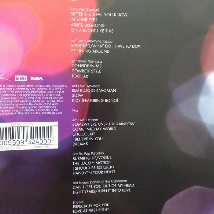 Kylie (CD) Showgirl  Homecoming Live