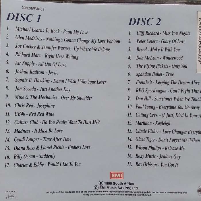 The Best Love Album (CD) In The World ... Ever!