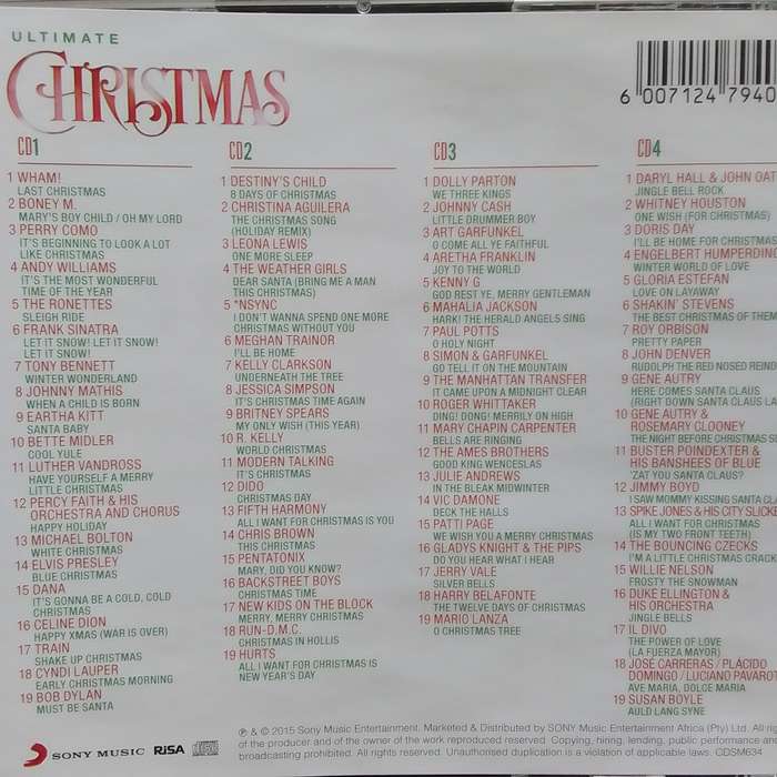 Ultimate Christmas (CD) Compilation Set Of 4 - Christmas