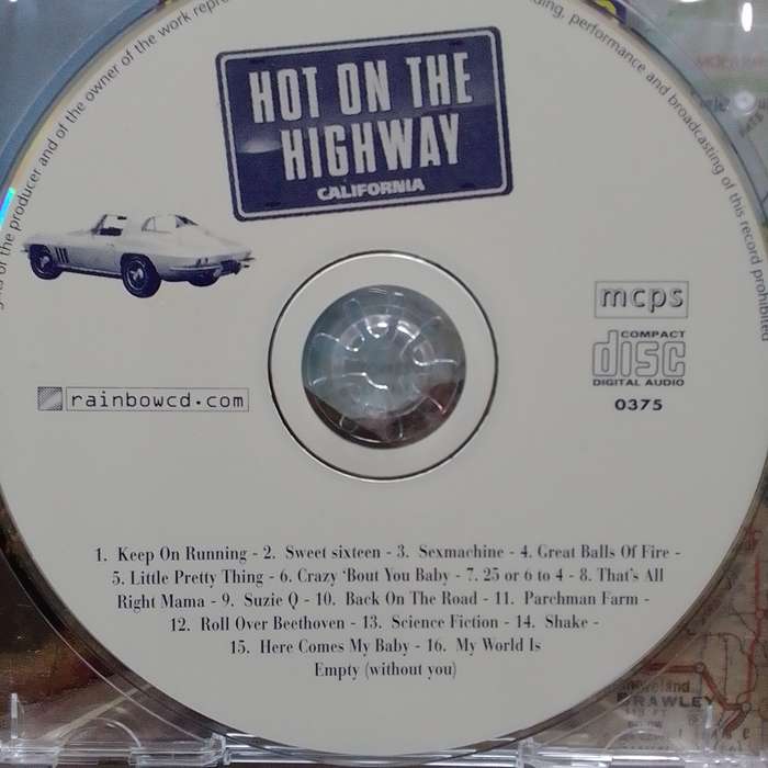 Hot On The Highway (CD) California - Compilation