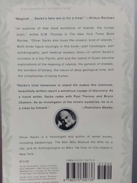The Island Of The Colorblind (Paperback) Oliver Sacks