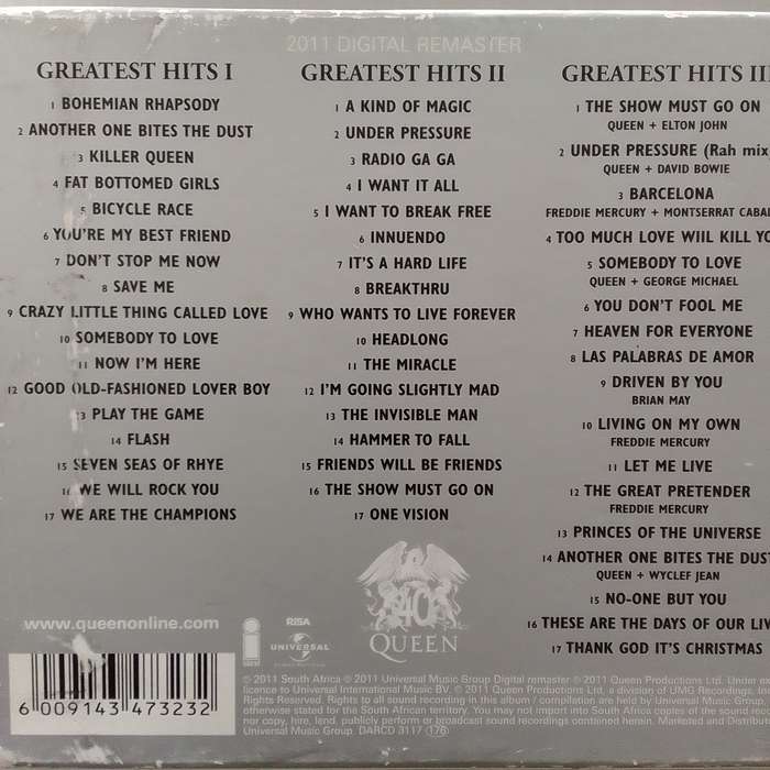 Queen (CD) Greatest Hits 3-CD Box Set