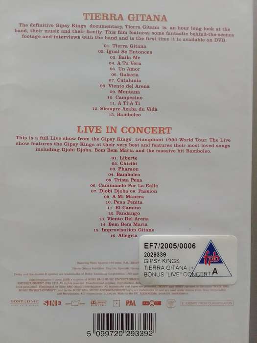 Gipsy Kings (DVD) Tierra Gitana & Live In Concert