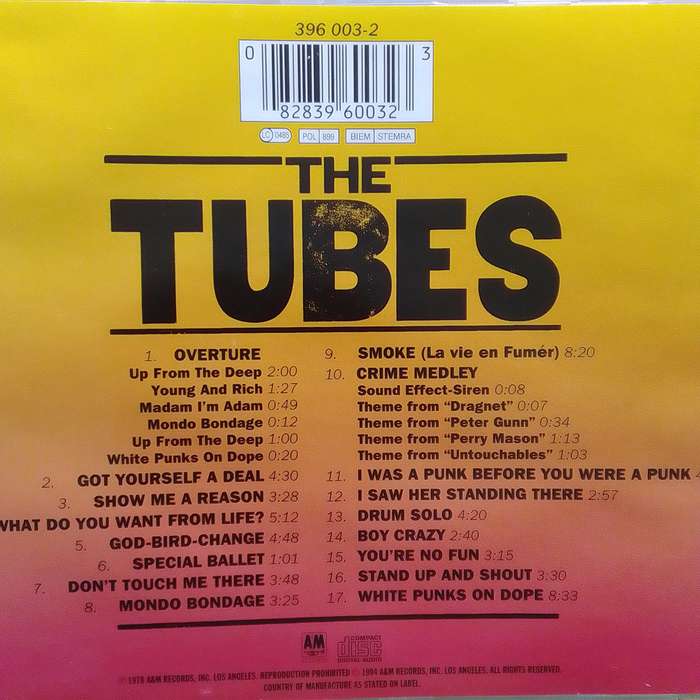 The Tubes (CD) What Do You Want From Live