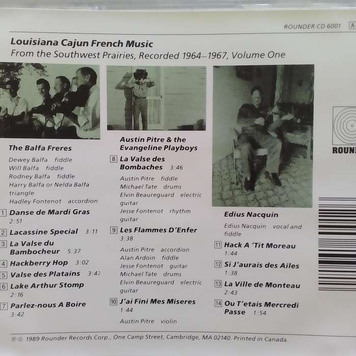 Louisiana Cajun French Music (CD) Volume One