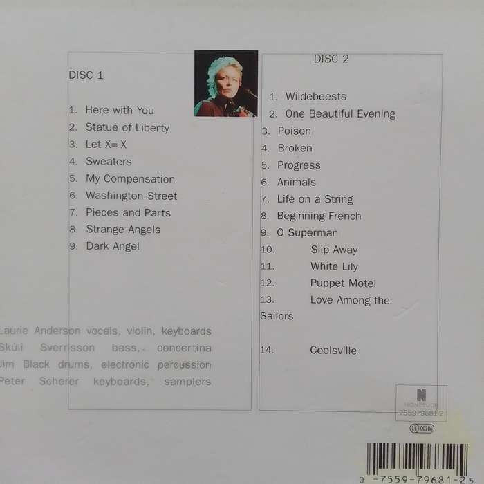 Laurie Anderson (CD) Live At Town Hall NYC 2001
