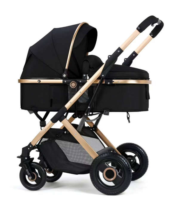 Belecoo Luxury 2-in-1 Baby Stroller  Bassinet & Seat Mode
