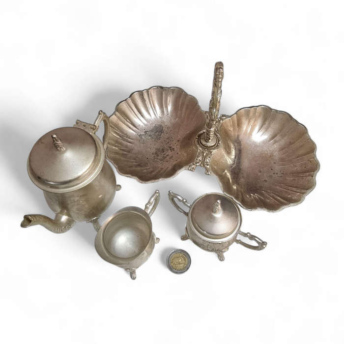 Silver plated mini tea set