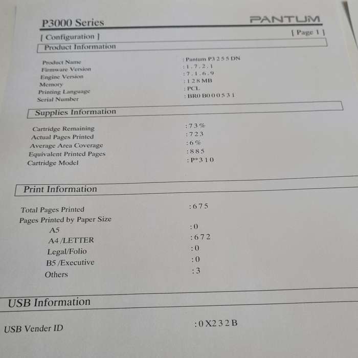 Pantum P 3255 ON Mono Printer