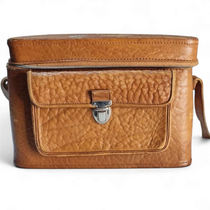 Vintage Asahi Pentax Spotmatic + Leather Camera Bag  Classic 35mm Film Set