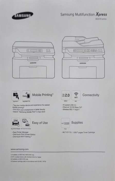 Samsung Laser Printer (100% working)