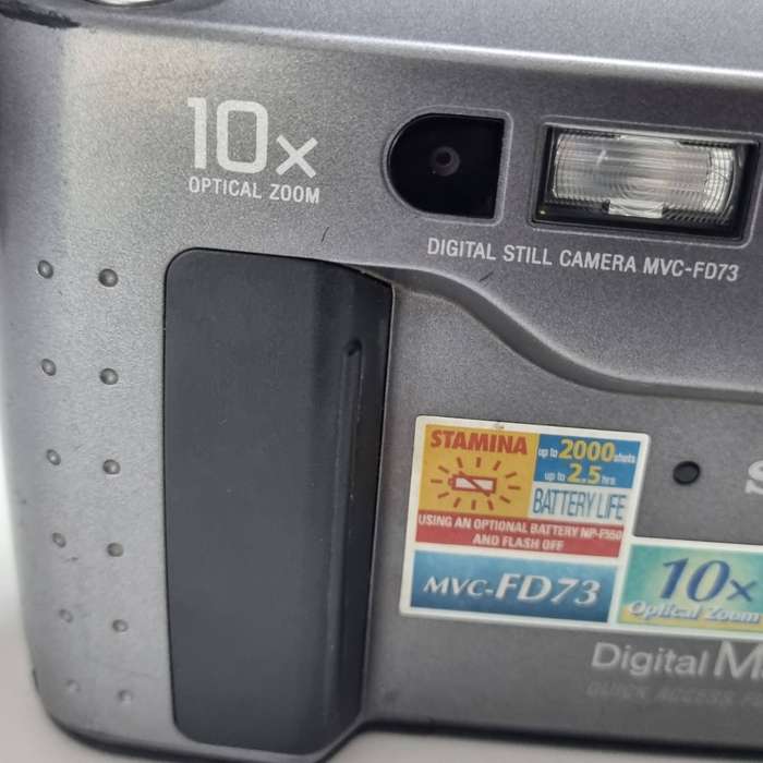 Sony MVC-FD73 digital still camera with LCD display