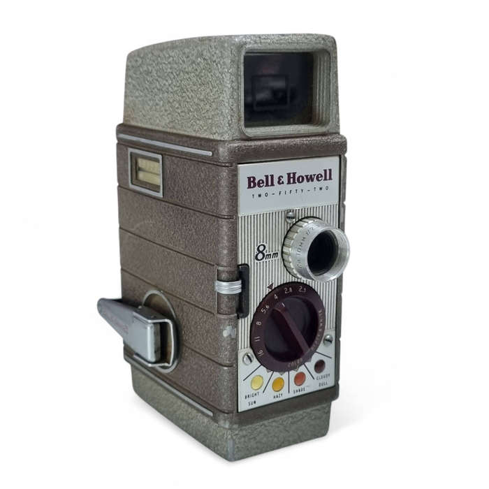Bell & Howell Two-Fifty 8mm Movie Camera, made in the 1950s1960s.
