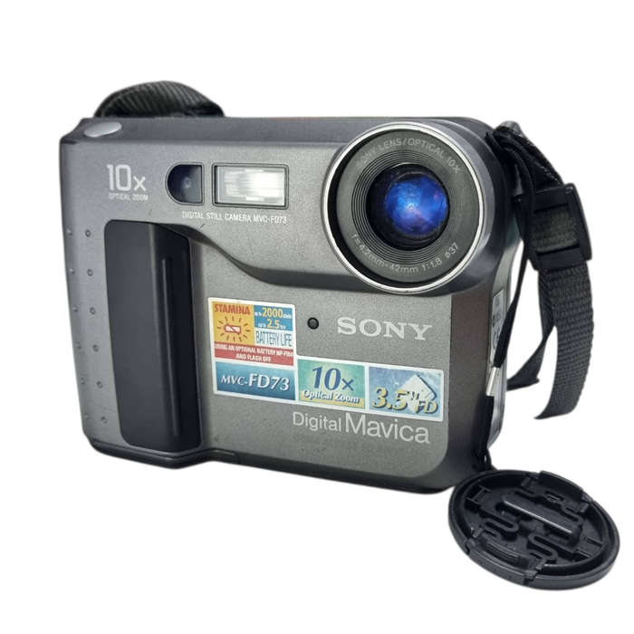 Sony MVC-FD73 digital still camera with LCD display