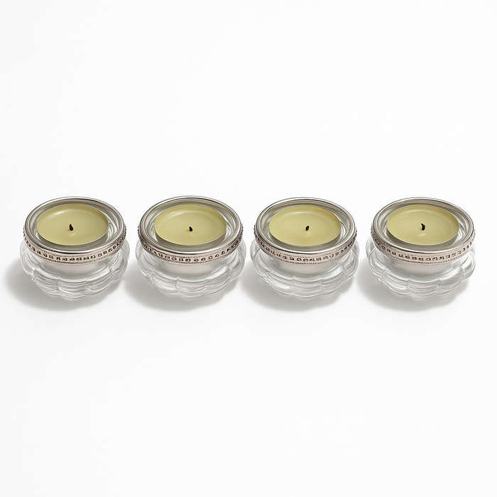 Mini glass candle holders