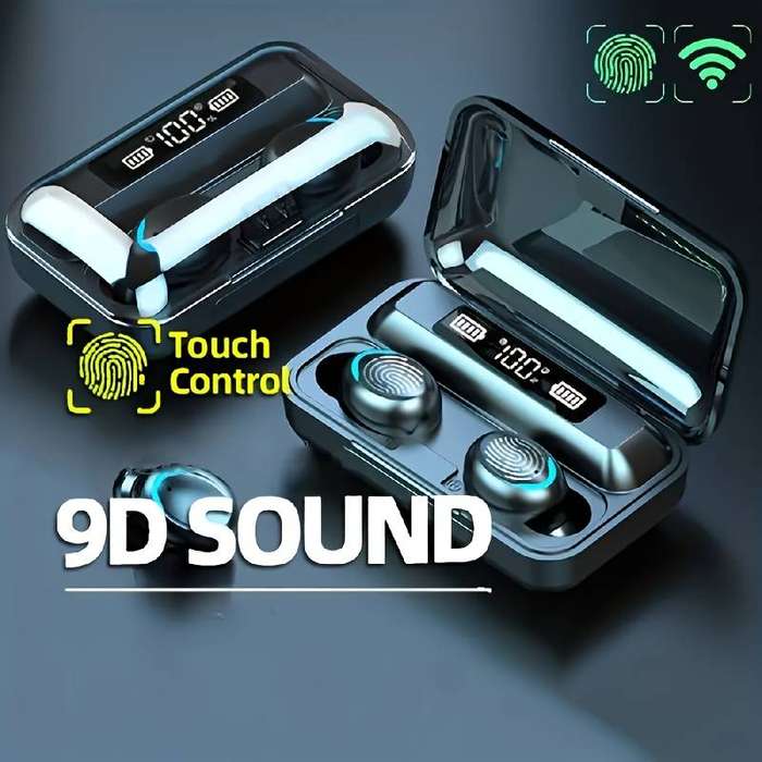 TWS F9-5 Wireless Earbuds - Clear Hifi Stereo Audio, Enhanced Noise Reduction, Touch Controls, High-