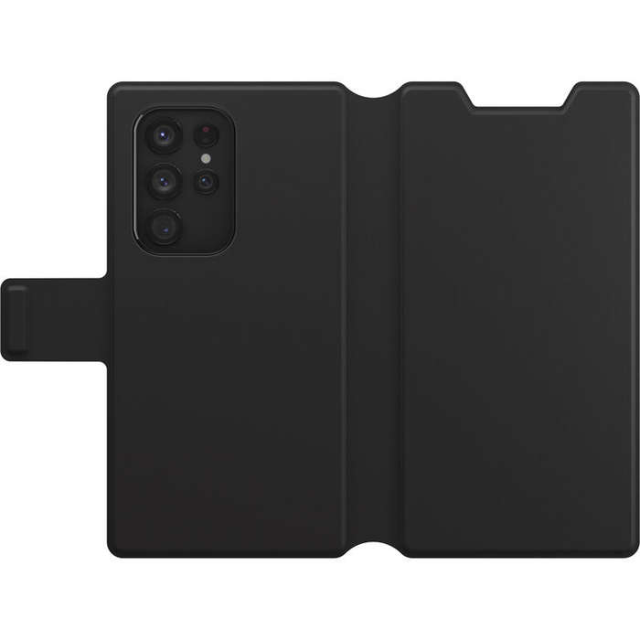 Otterbox Phone Case - Strada Via Series - Black - Samsung Galaxy S22 Ultra