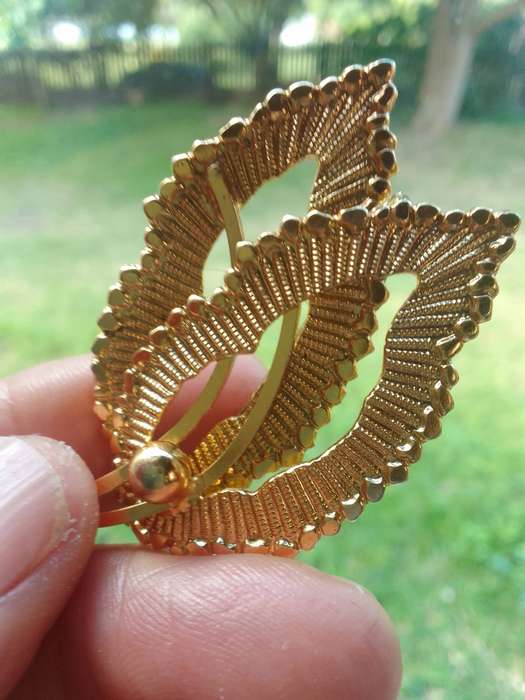  Vintage Gold Brooch  One-of-a-Kind Elegance 