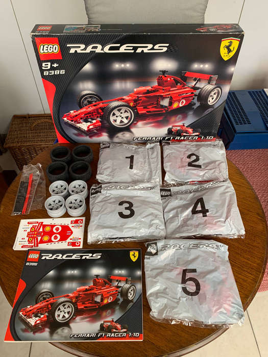 LEGO 8386 Ferrari F1 Racer 1:10  Sealed Packets  Box & Manual  Collectors Set