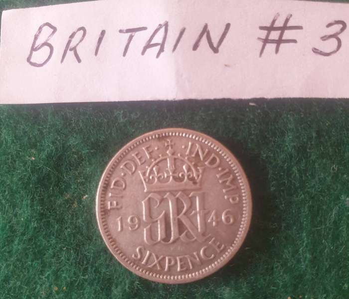 5 x old British coins