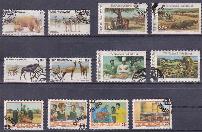 Stamps Bophuthatswana Mix Card