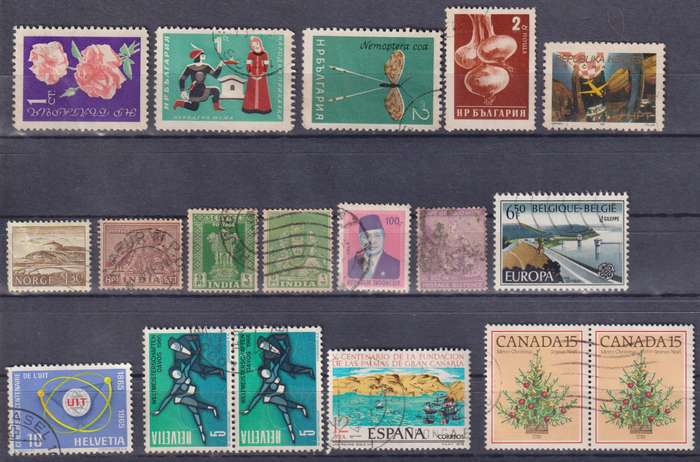 Stamps Mix World Card