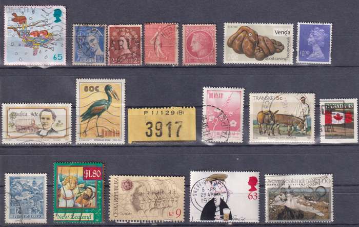 Stamps Mix World Card