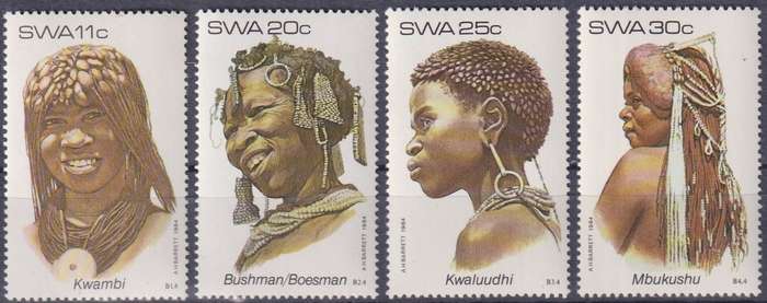 Stamps SWA 1984 Female Headdresses