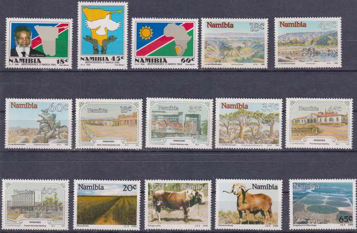 Stamps Namibia Mix Card