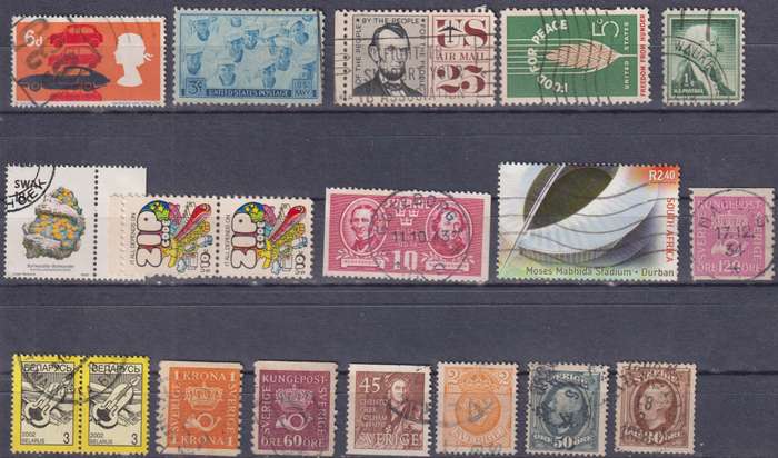 Stamps Mix World Card