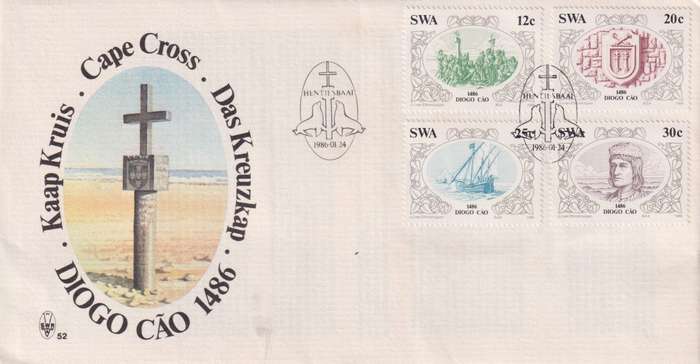 FDC Namibia 1986 Diego Cao