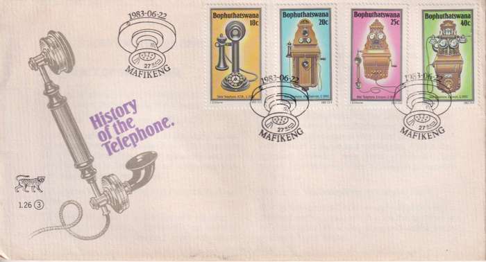 FDC Bophuthatswana 1983 History of the Telephone