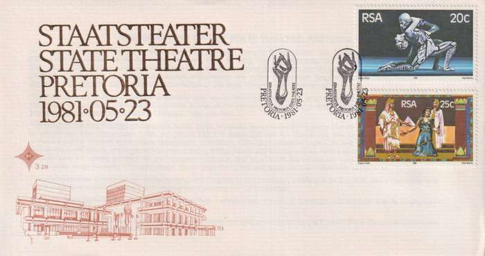 FDC RSA 1981 Opening of State Theatre, Pretoria