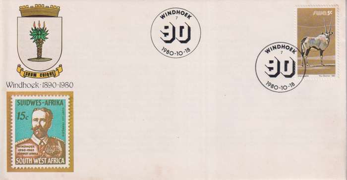 FDC SWA 1980 Wild Mammals