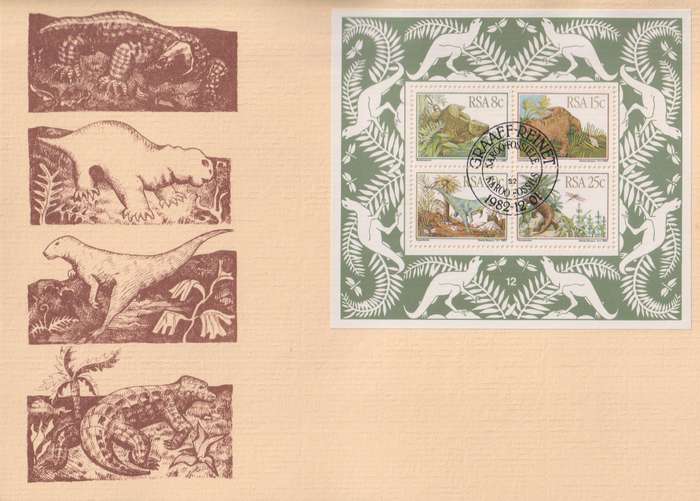 FDC RSA 1982 Dinosaurs