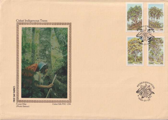 FDC Silk Ciskei 1984 Fauna - Trees