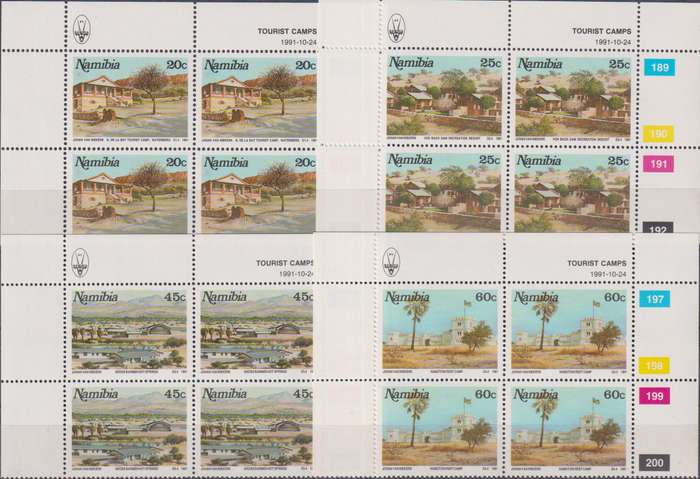 Stamps Control Blocks 1991 Tourist Camps