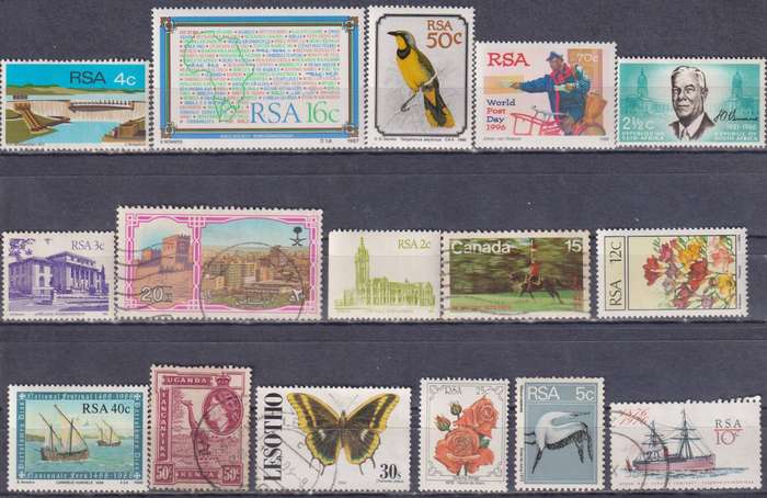 Stamps Mix World Card