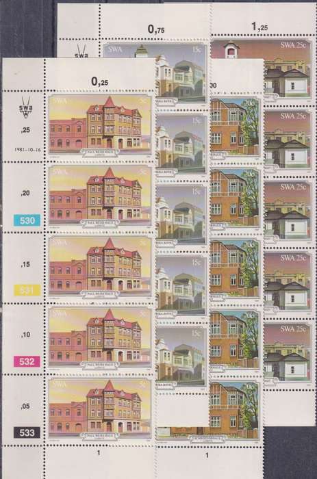 Stamps SWA 1981 Historic Buildings of Luderitz